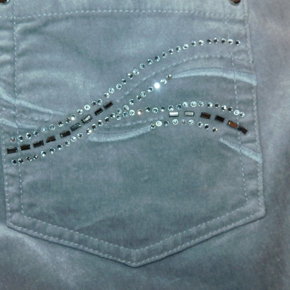 White House Black Market Blanc Velvet Pants Size 2 - Picture 4 of 8